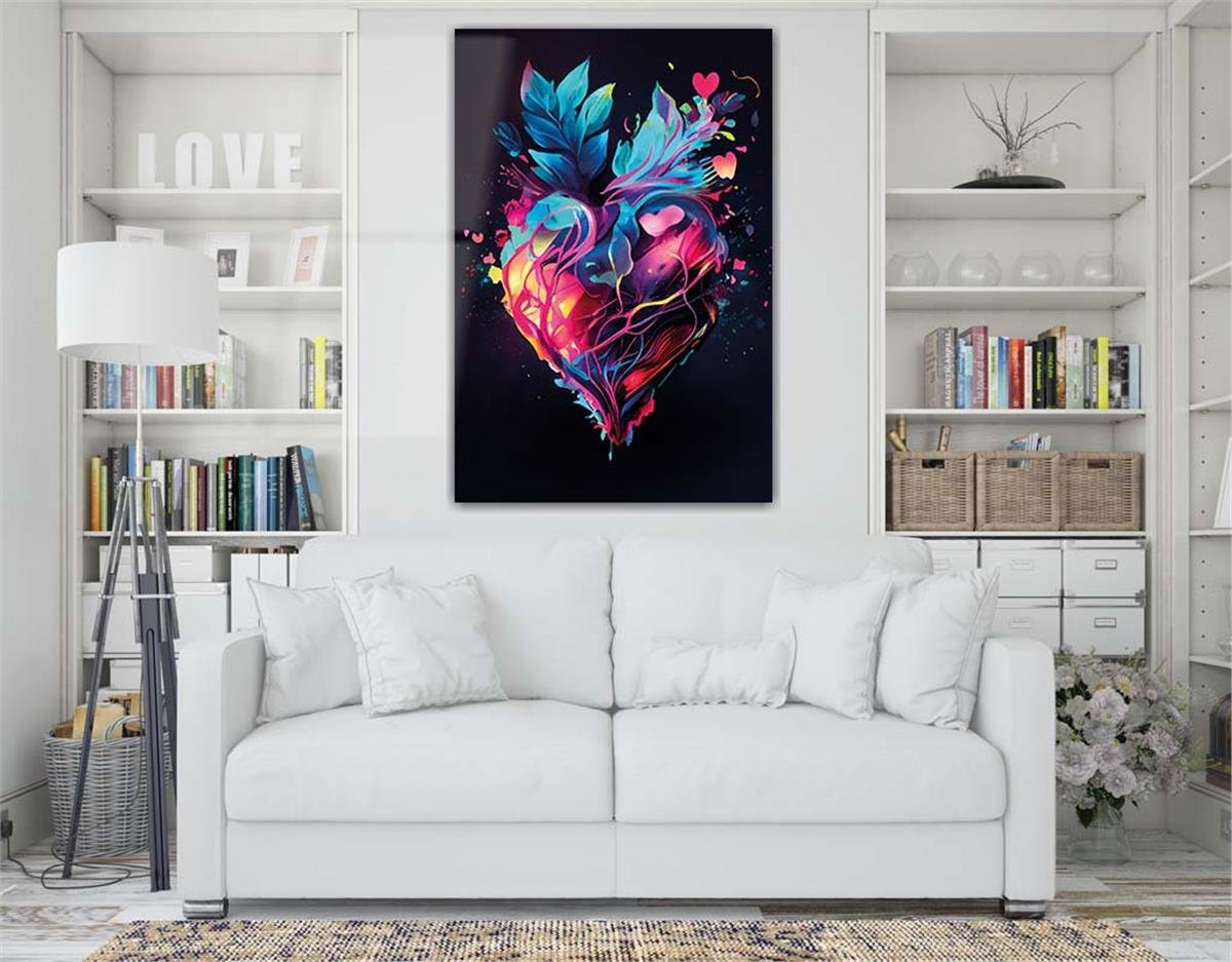 Vertical Tempered Glasss Wall Arts Natured-Themed118