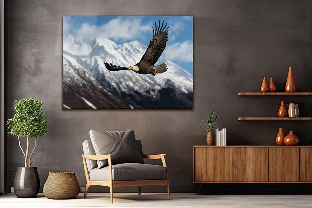 Thema Natur auf bedrucktem Glas