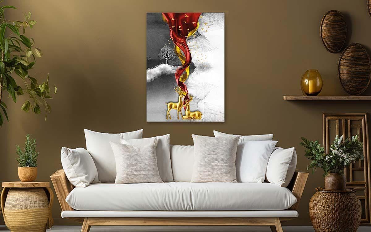 Kunst Thema auf bedrucktem Glas