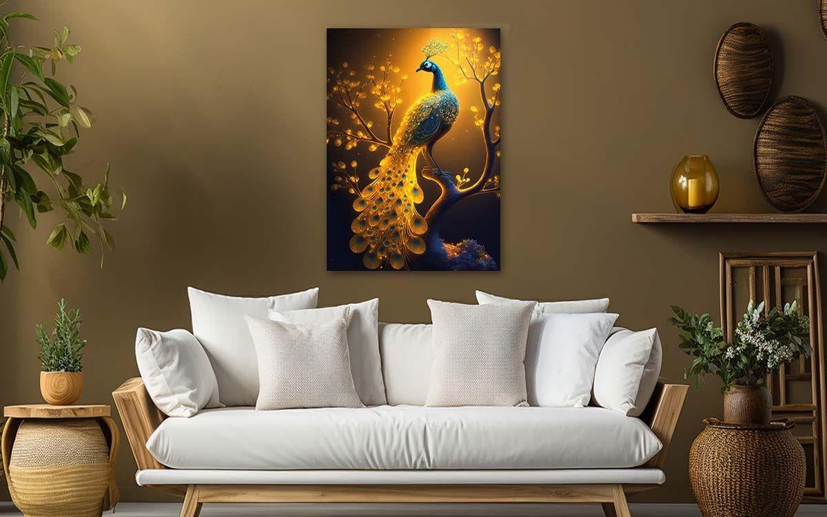 Vertical Tempered Glasss Wall Arts Natured-Themed162