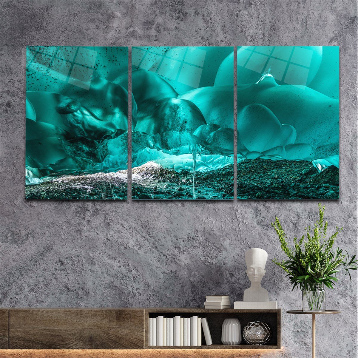 Tempered Glasss Wall Arts Art-Themed Set