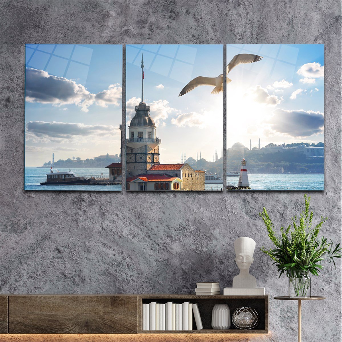 Tempered Glasss Wall Arts Art-Themed Set