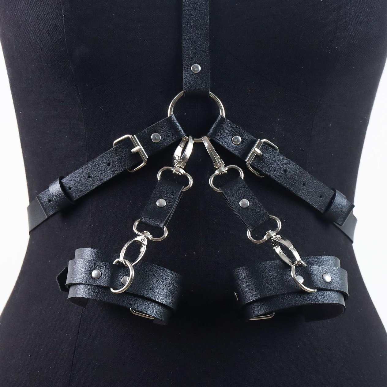 Çift Bileklikli Göğüs ve Bel Harness Seti