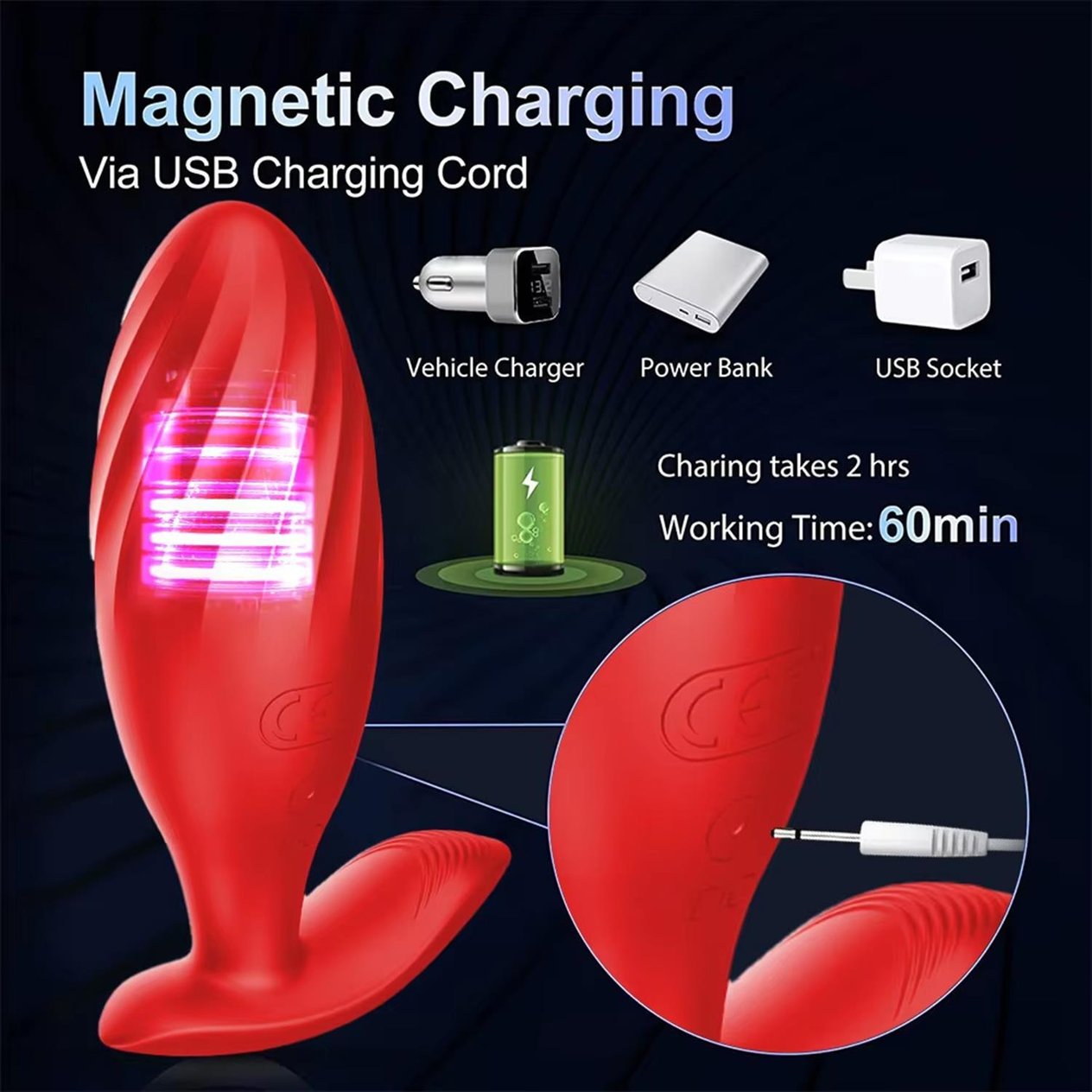 Uzaktan Kumandalı Modern Vibrator