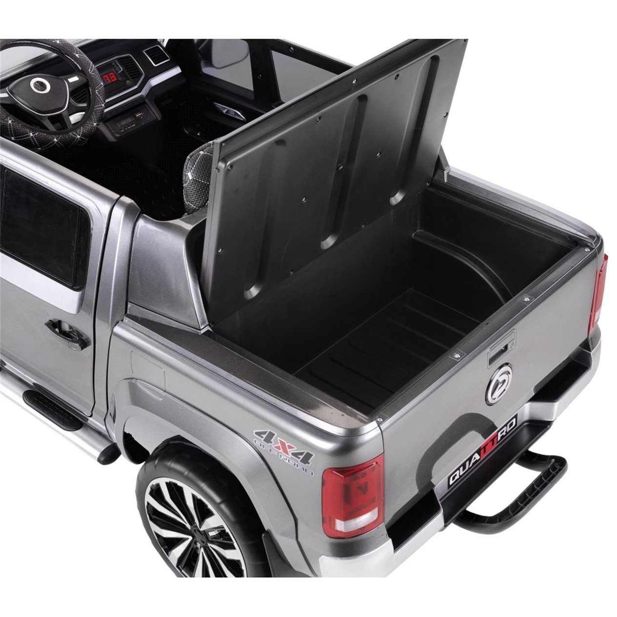 Babyhope 441 Quattro 4*4 2x12V 9AH Akülü Araba (Gri Metalik Boya)
