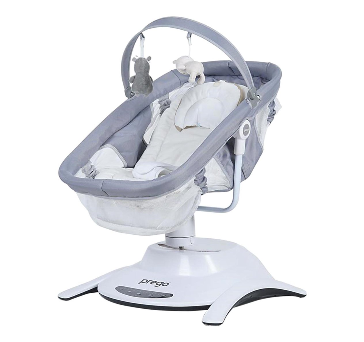 Prego Yummy Portbebeli Elektrikli Oyuncaklı Beşik 4086 Gri