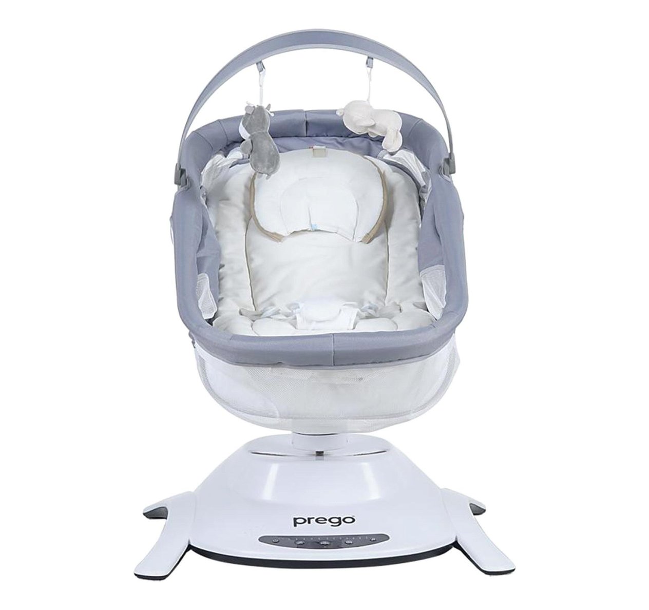 Prego Yummy Portbebeli Elektrikli Oyuncaklı Beşik 4086 Gri