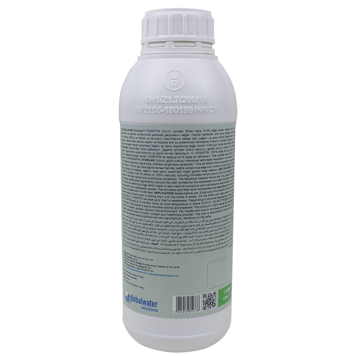 Global Water Solutions Biowave Foseptik Tanklar Koku ve Atık Giderici - 1 ltBiowave Foseptik Tanklar Koku ve Atık Giderici - 1 lt