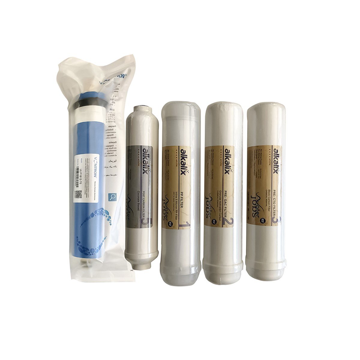 Su Arıtma Cihazı Alkalix 5 Aşamalı Inline Filtre Seti