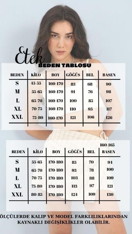 Düğme Detaylı Deri Şort Etek - Ekru