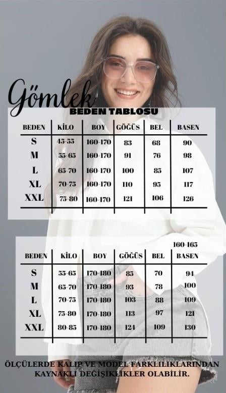 Yandan Bağlamalı Tunik Gömlek - İndigo