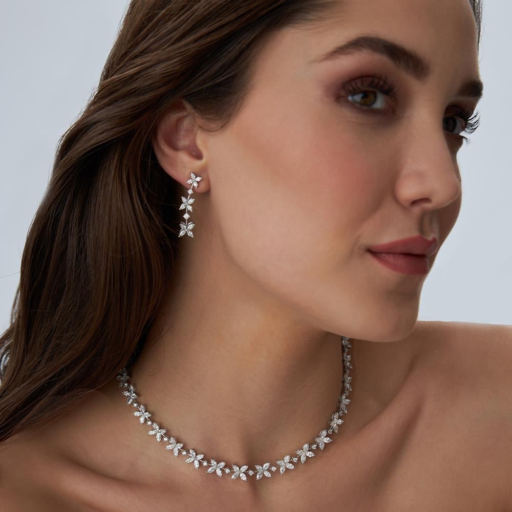 Tiffany Model Markiz Taşlı Pırlanta Gerdanlık