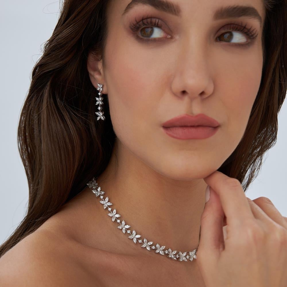 Tiffany Model Markiz Taşlı Pırlanta Gerdanlık