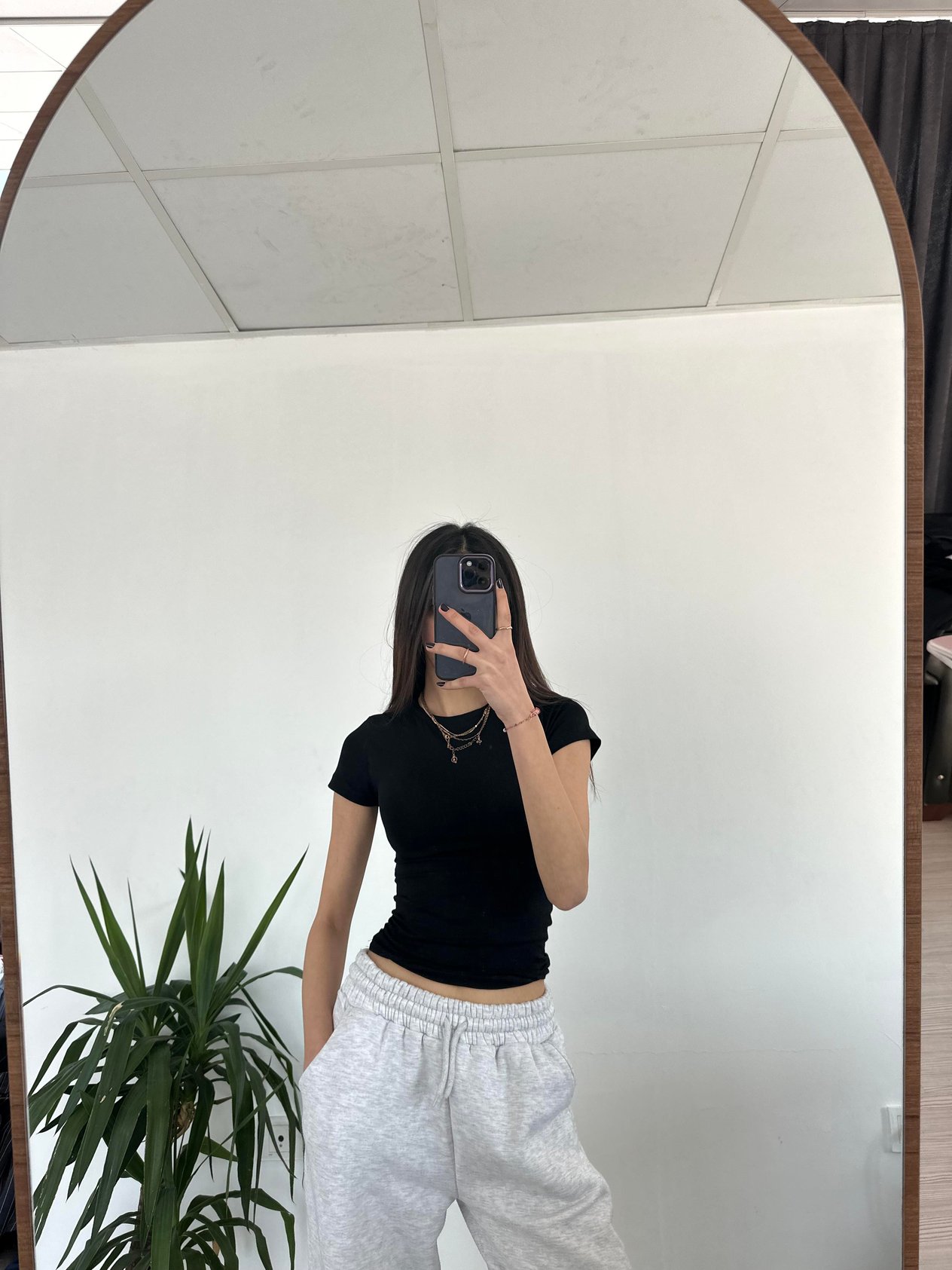 SİYAH SOFT TOUCH KISA KOLLU BODY