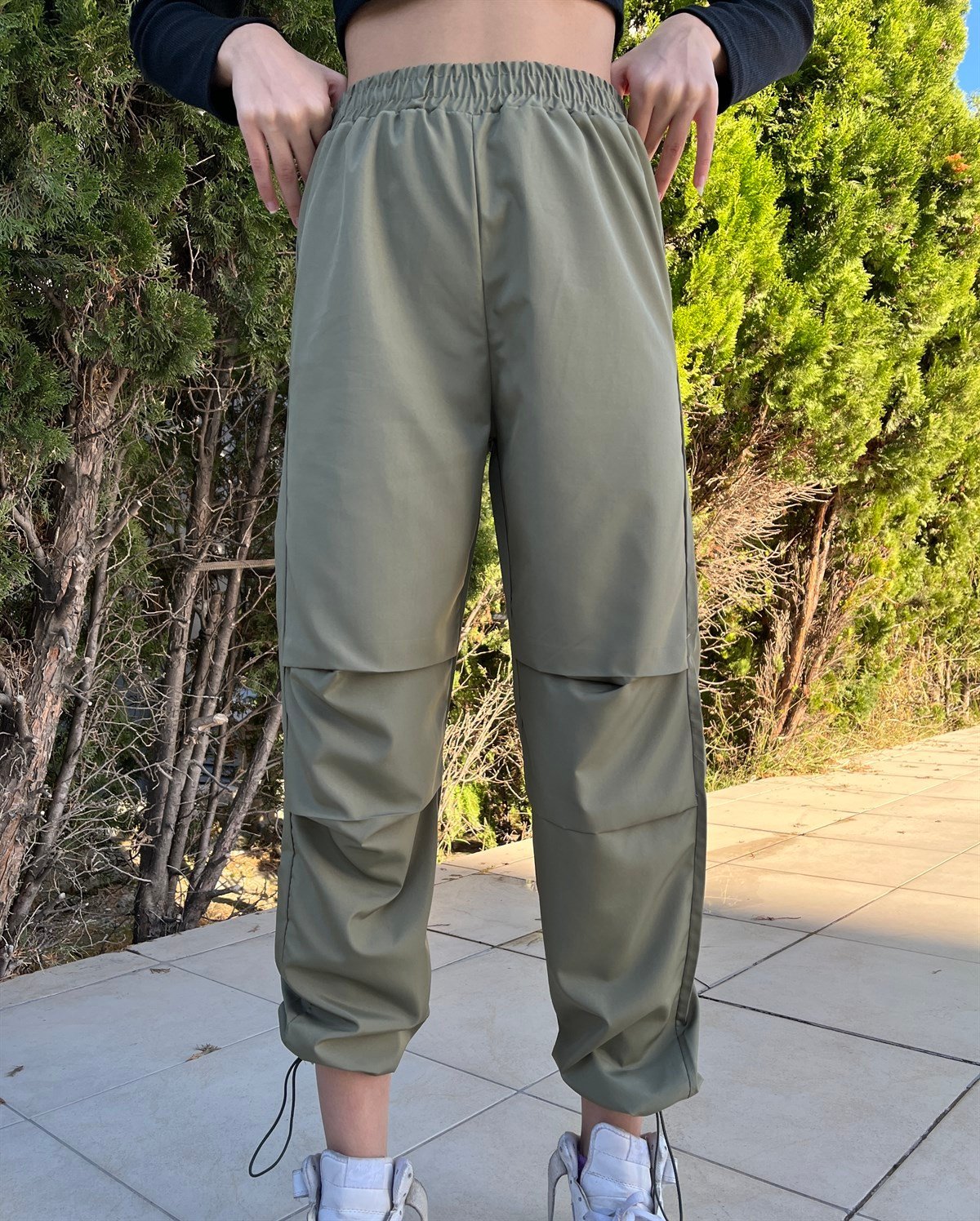 YEŞİL PARAŞÜT PANTOLON