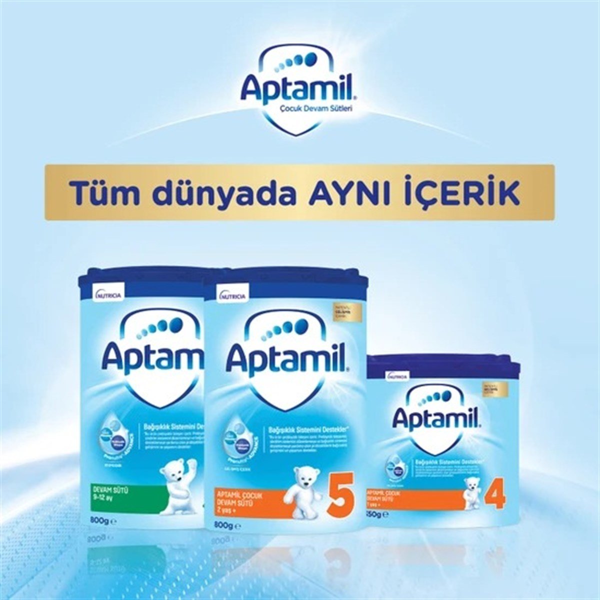 Aptamil 1 Bebek Sütü 350 g 0-6 Ay Akıllı Kutu