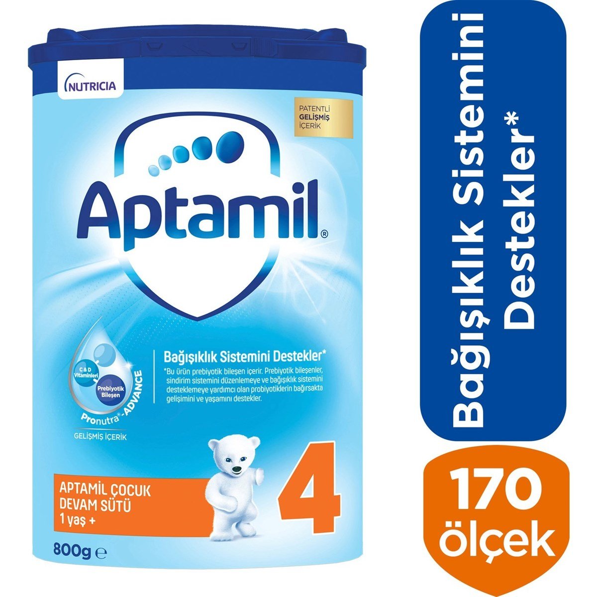 Aptamil 4 Çocuk Devam Sütü 800 g 1 Yaş+ Akıllı Kutu