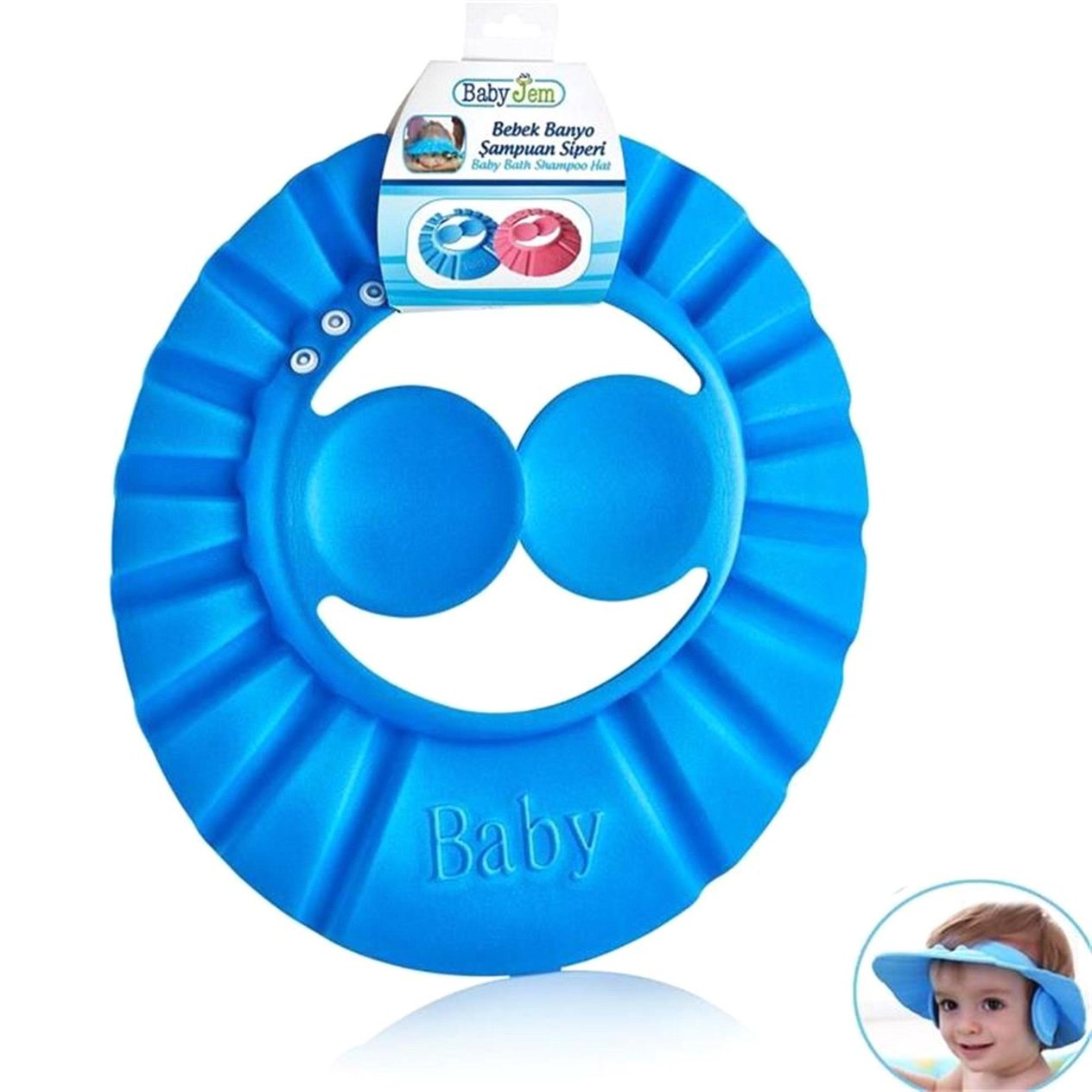 Babyjem Bebek Banyo Siperi Mavi Art-355