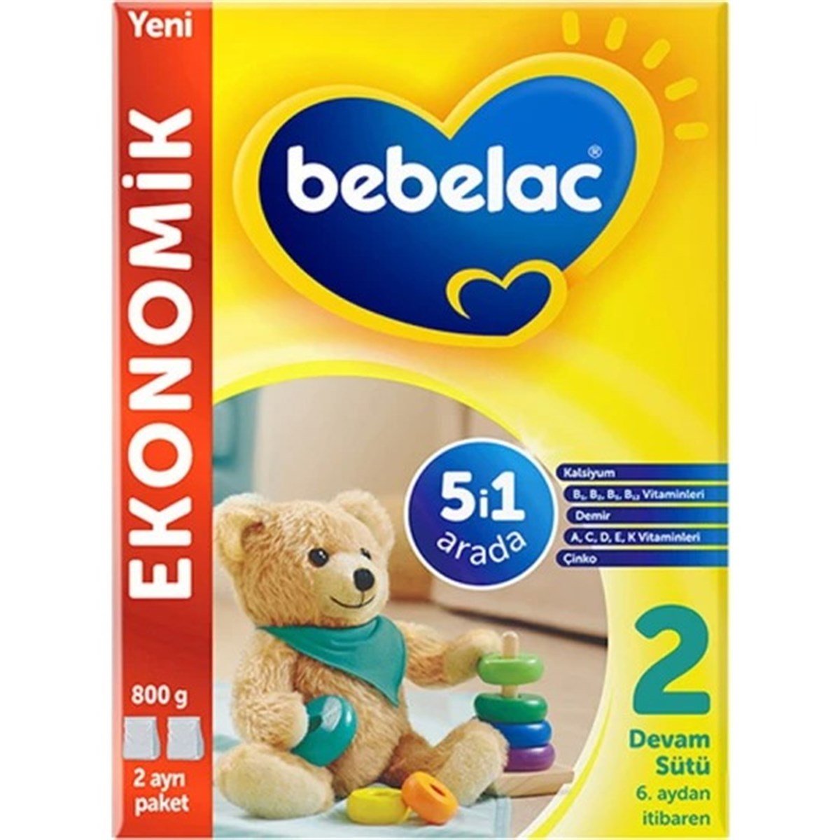 Bebelac 2 Devam Sütü  6-9 Ay 800 gr