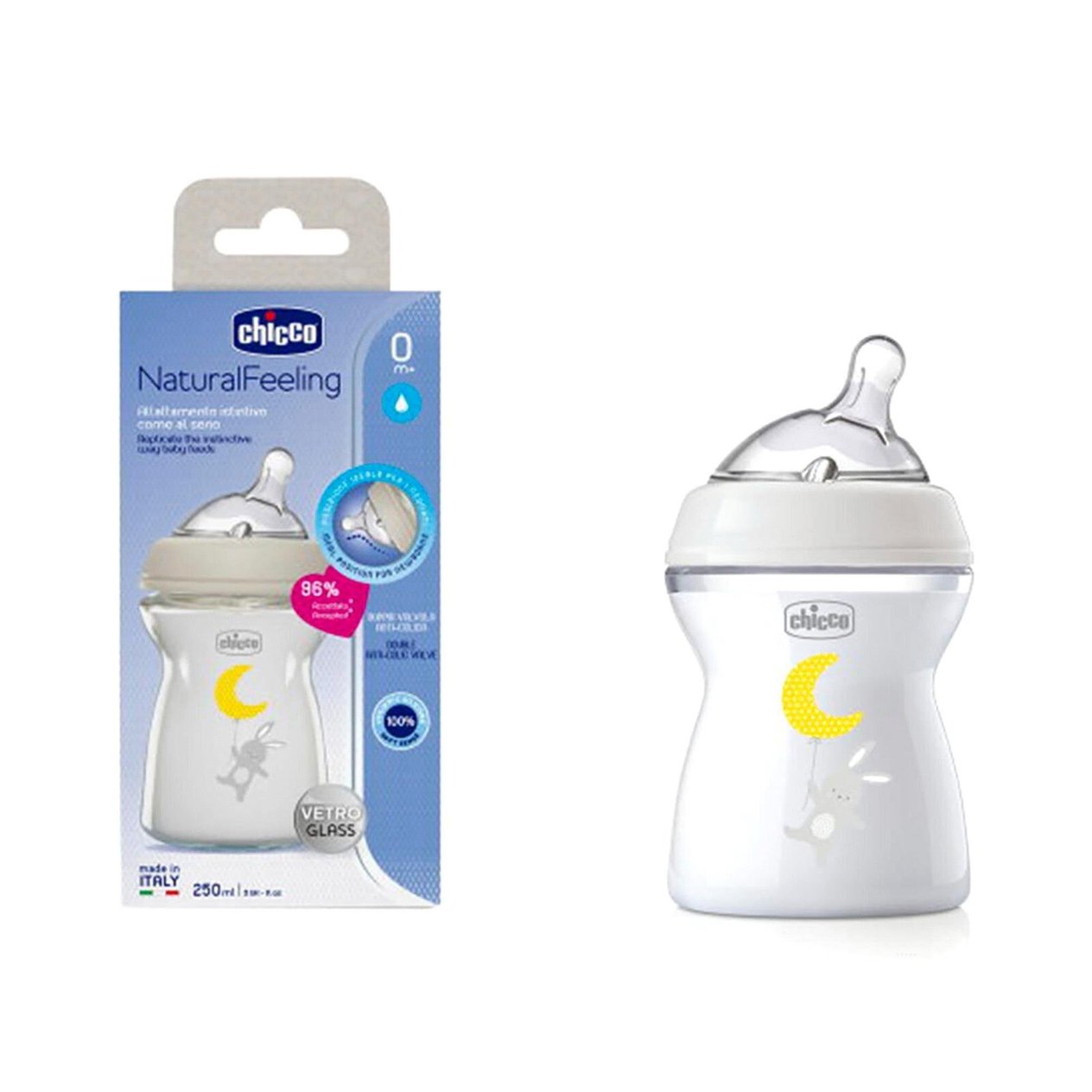 Chicco Natural Feeling Cam Biberon 0 Ay+ 250 ML 8122130