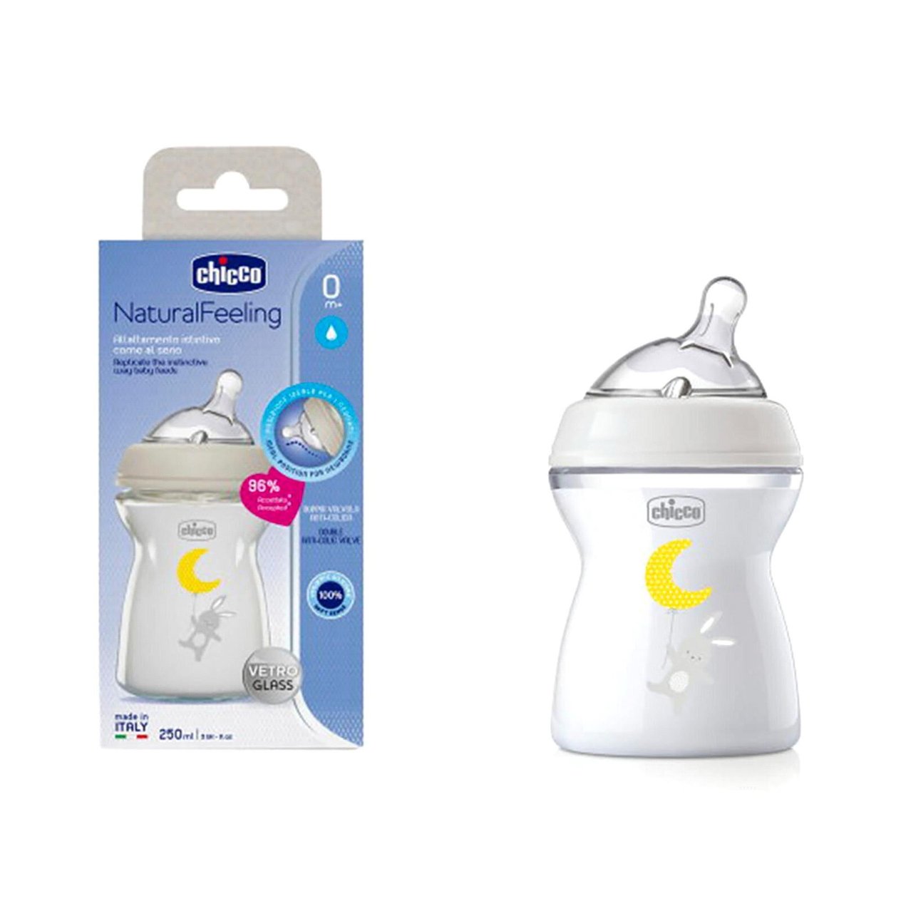 Chicco Natural Feeling Cam Biberon 0 Ay+ 250 ML 8122130