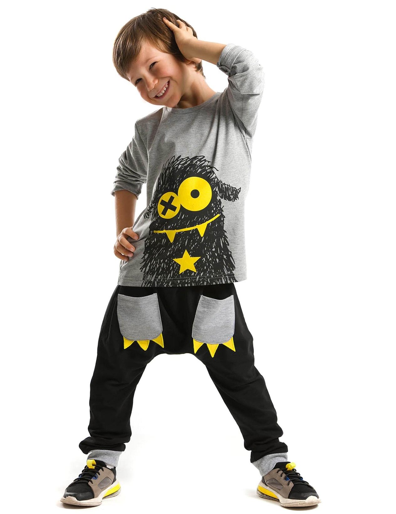 Denokids Erkek Çocuk Xo Ponçik Baggy Takım CFF-18S1-109