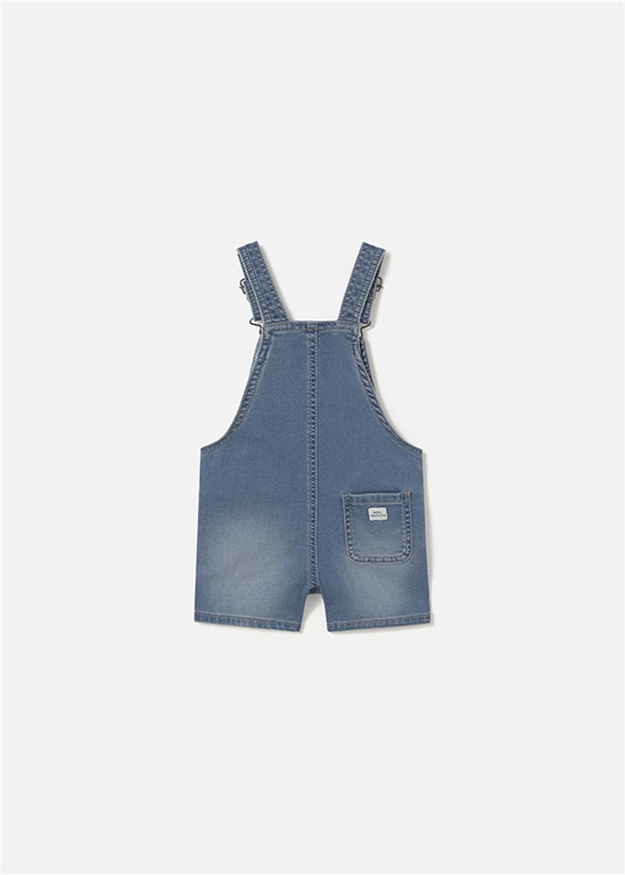 Mayoral Erkek Çocuk Denim Kısa Tulum Mavi 1645