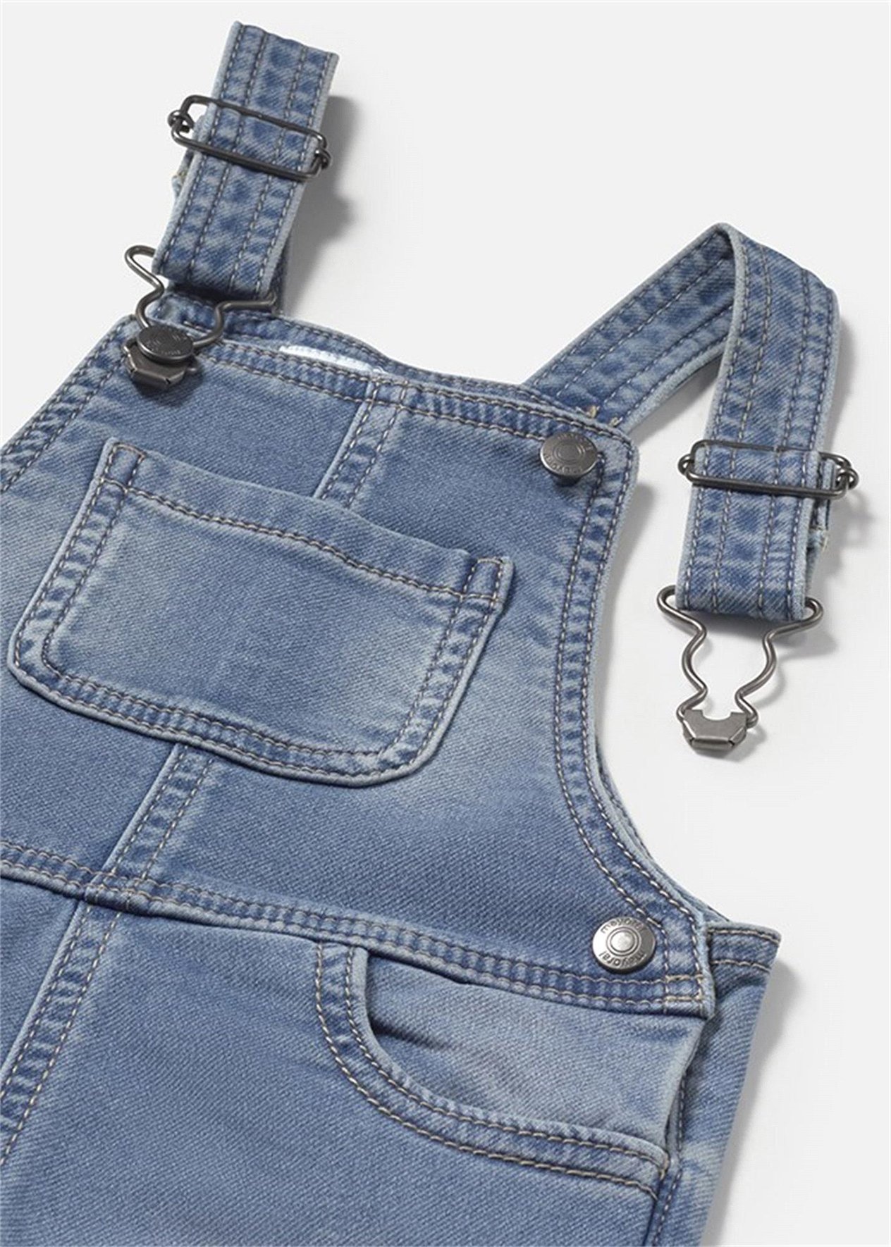 Mayoral Erkek Çocuk Denim Kısa Tulum Mavi 1645