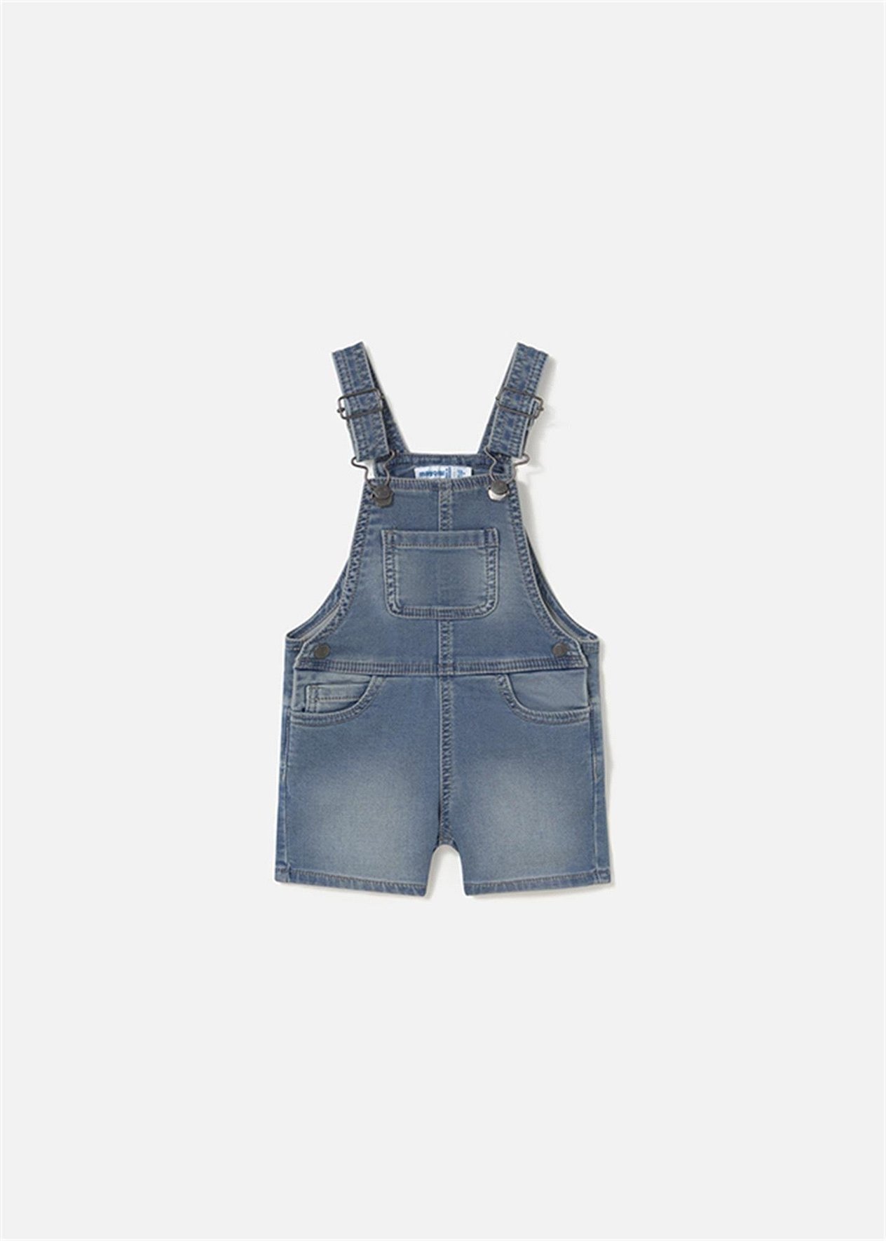 Mayoral Erkek Çocuk Denim Kısa Tulum Mavi 1645