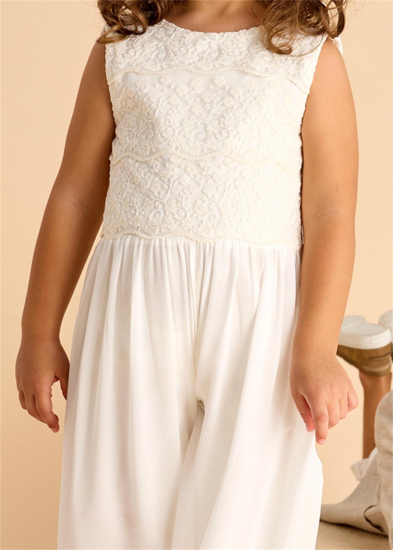 Mayoral Kız Çocuk Tulum Krem 3870