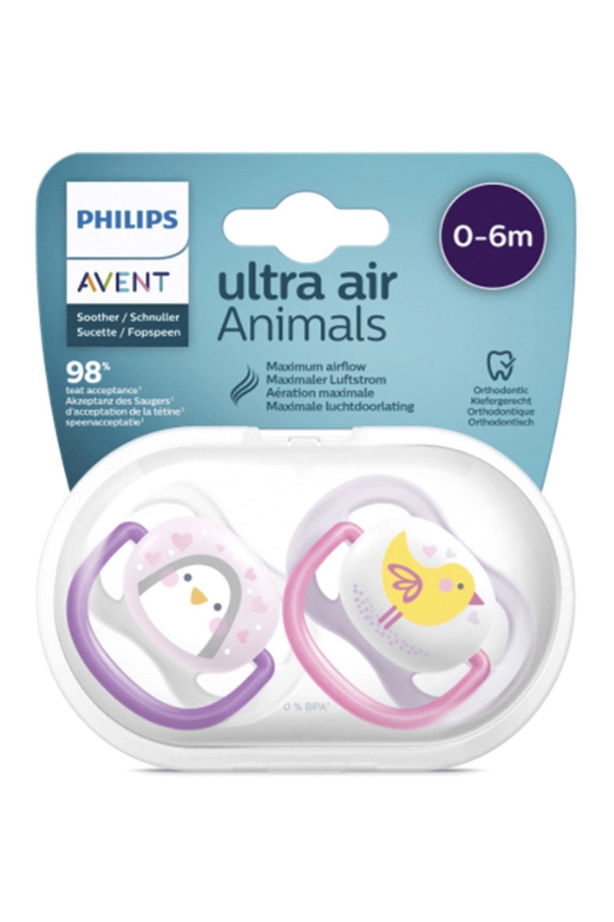 Philips Avent Ultra Air Emzik 0-6 Ay Kız Scf080/06