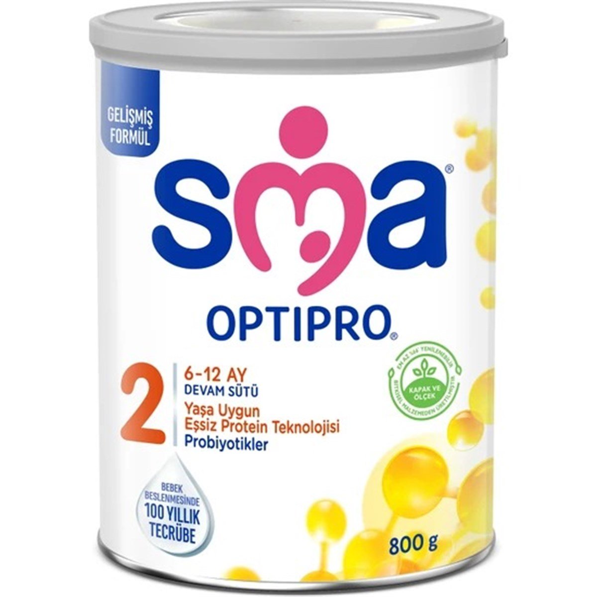 SMA Probiyotikli Sma Optıpro 2 Numara 800 gr 6-12 Ay Devam Sütü