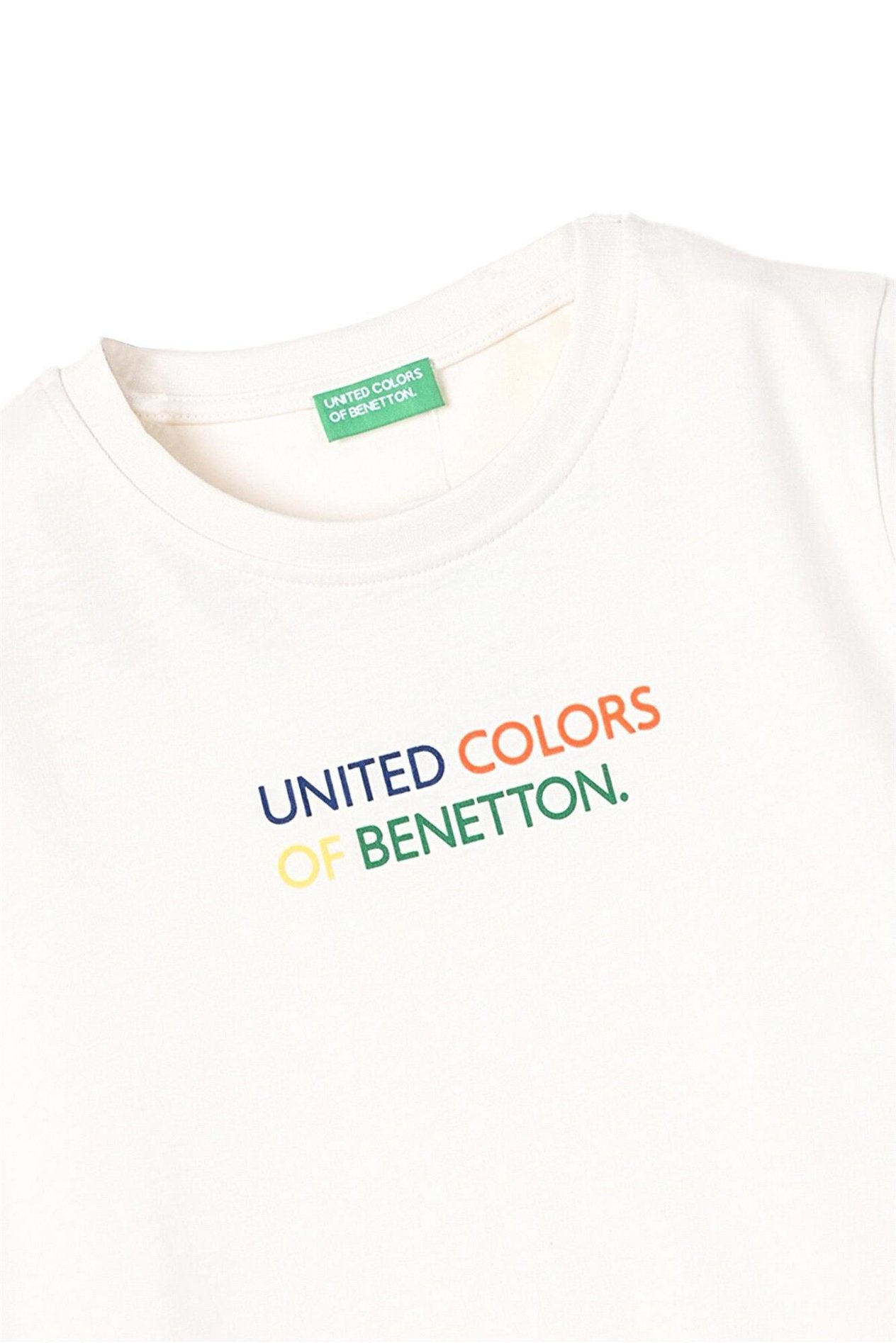 United Colors Of Benetton Erkek Çocuk Tişört Beyaz B21366