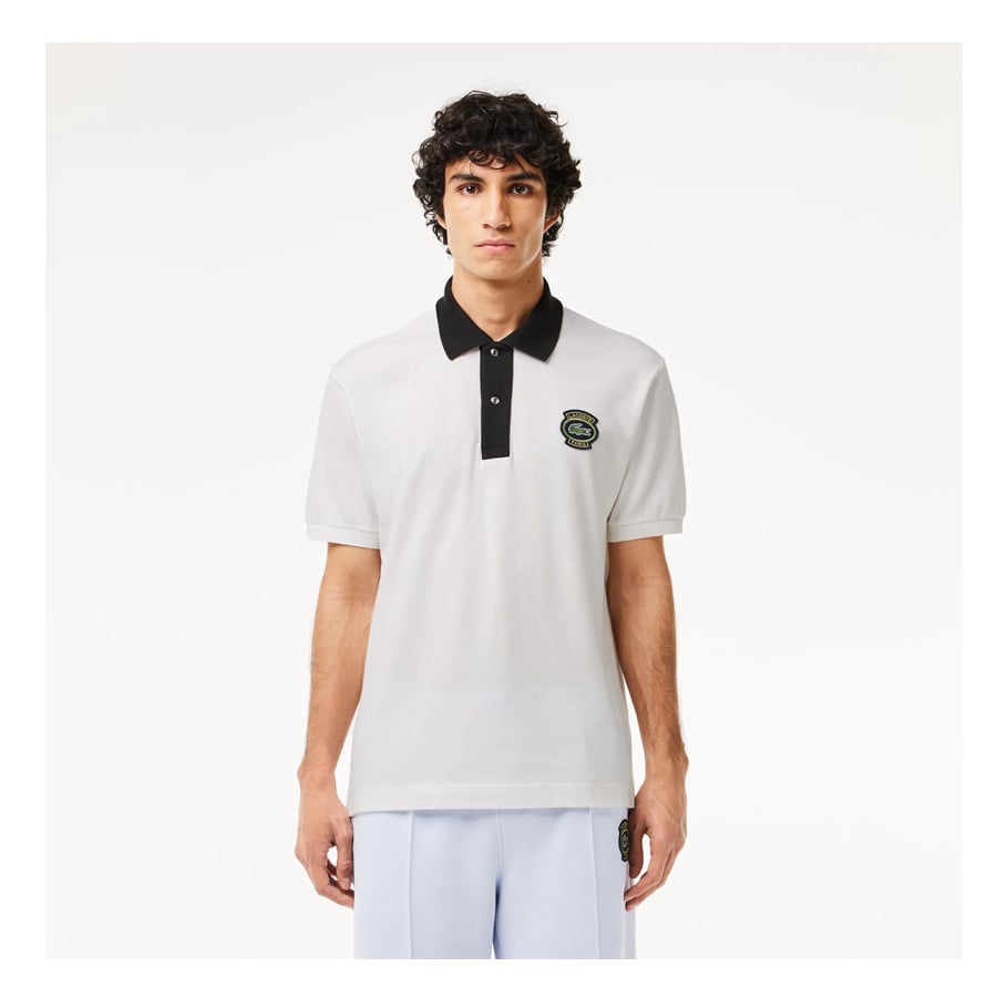 Lacoste Erkek Regular Fit Organik Pamuk Beyaz Polo