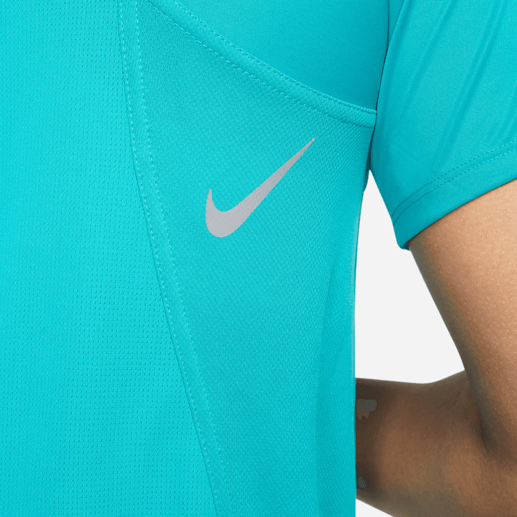Nike Df Race Top Ss Bisiklet Yaka Normal Kalıp Düz Kadın Üstü