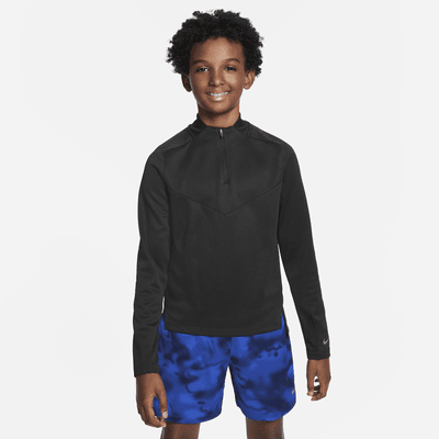 Nike Dri-FIT Multi Tech Yarım Fermuarlı Genç Erkek Çocuk  Antrenman Üstü