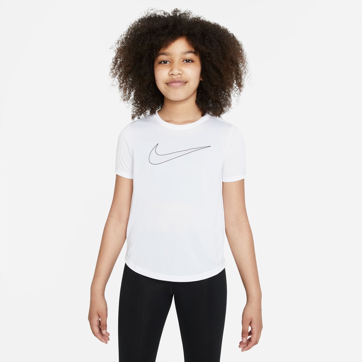 Nike Dri-FIT One Genç Kız Çocuk Kısa Kollu Antrenman Üstü
