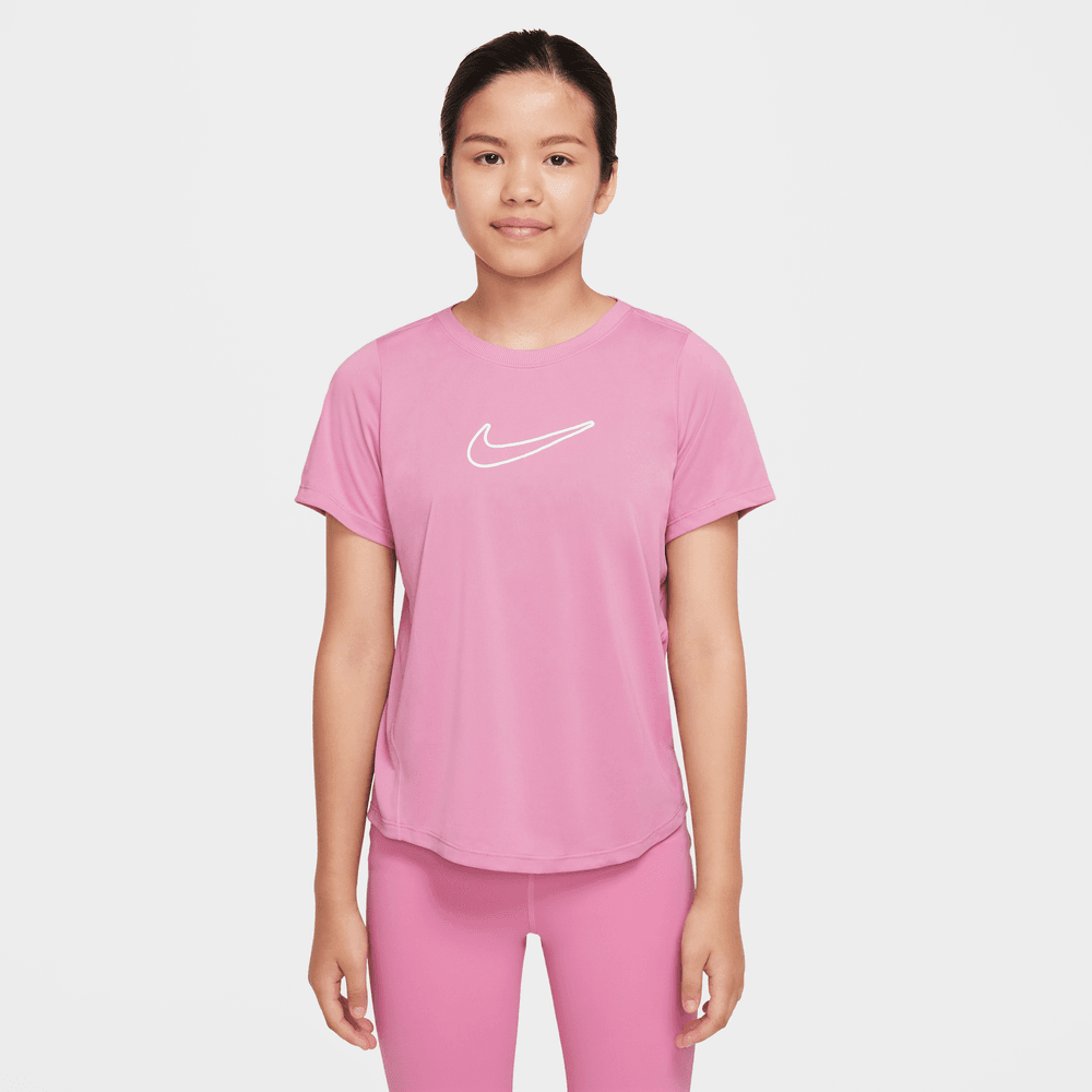 Nike One Fitted Dri-FIT Kısa Kollu Genç  Kız Çocuk Üstü