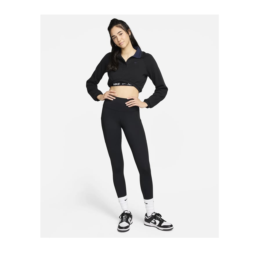 Nike One Yüksek Belli Bilek Üstü Cepli Kadın Taytı