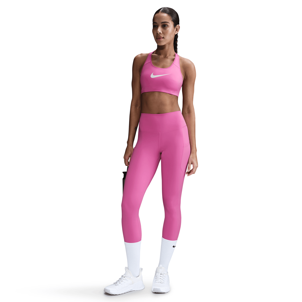 Nike One Yüksek Belli Bilek Üstü Cepli Kadın Taytı