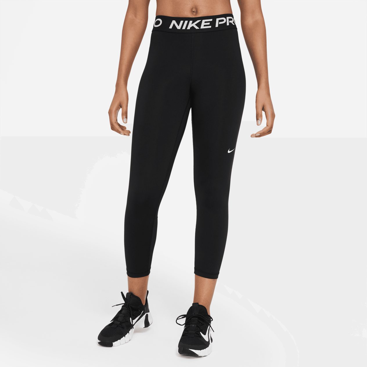 Nike Pro 365 Normal Belli File Panelli Crop Kadın Taytı