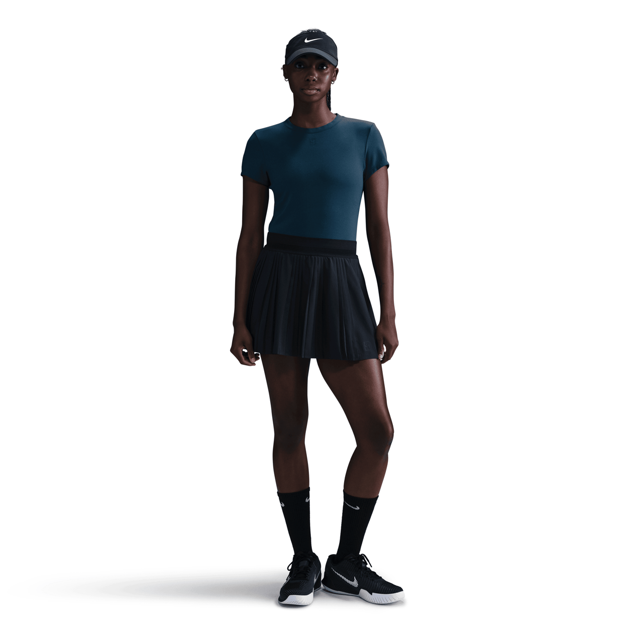 NikeCourt Advantage Dri-FIT Kısa Kollu Kadın Tenis Üstü