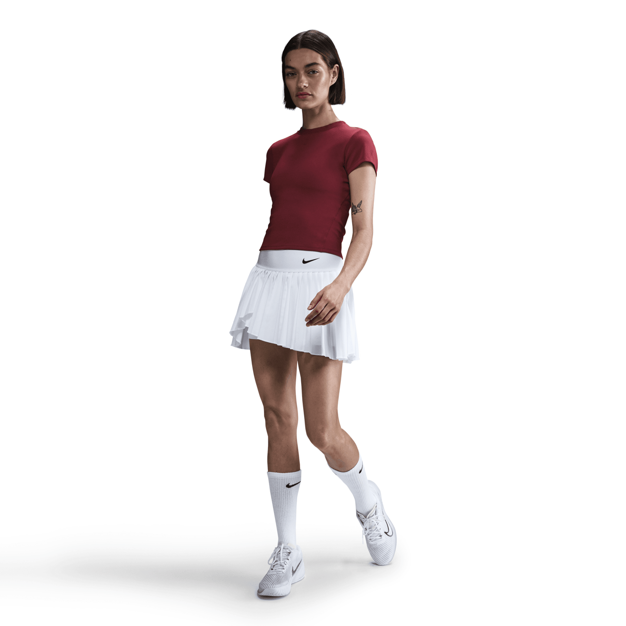 NikeCourt Advantage Dri-FIT Kısa Kollu Kadın Tenis Üstü
