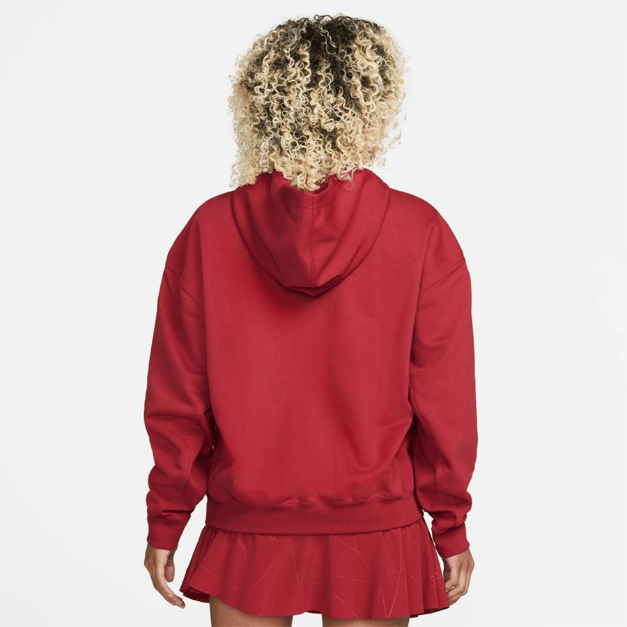 NikeCourt Fleece Kadın Kapüşonlu Tenis Üstü