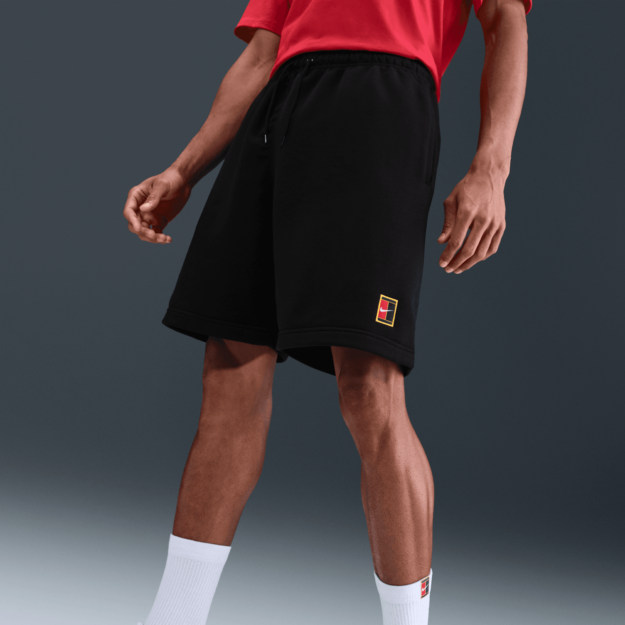 NikeCourt Heritage Dri-FIT Fleece Erkek Tenis Şortu