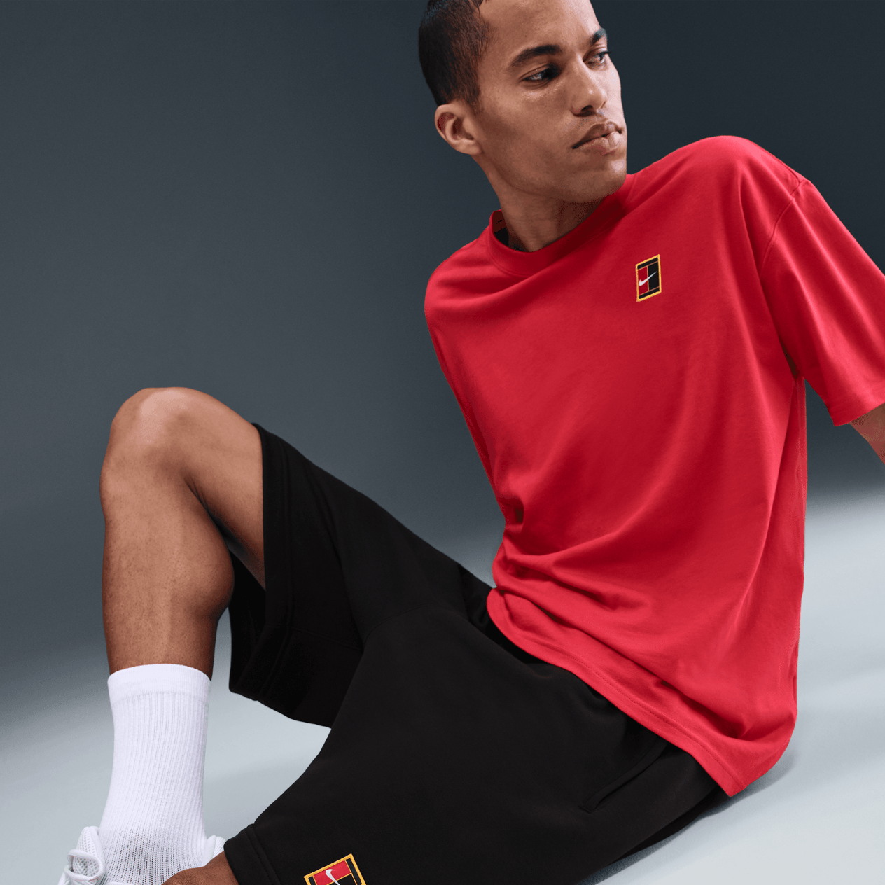NikeCourt Heritage Dri-FIT Fleece Erkek Tenis Şortu