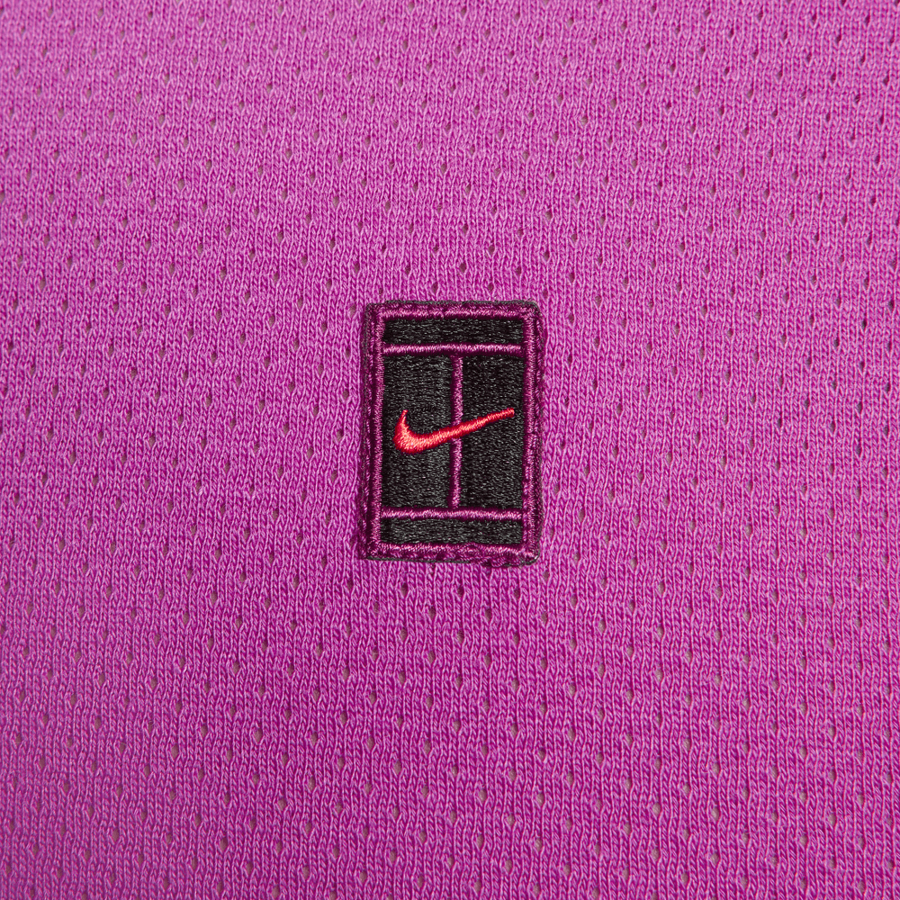 NikeCourt Heritage Kısa Kollu Erkek Tenis Üstü