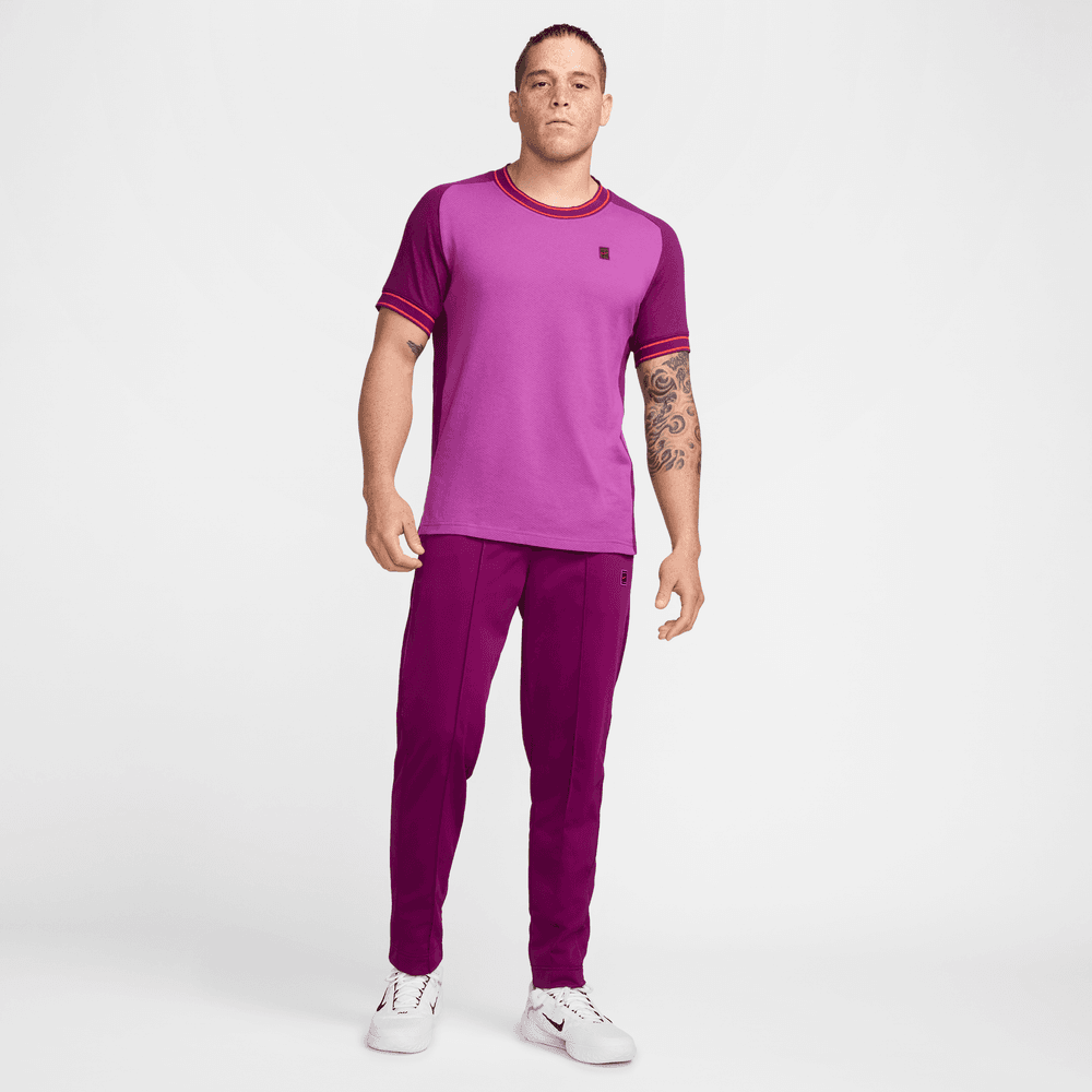 NikeCourt Heritage Kısa Kollu Erkek Tenis Üstü