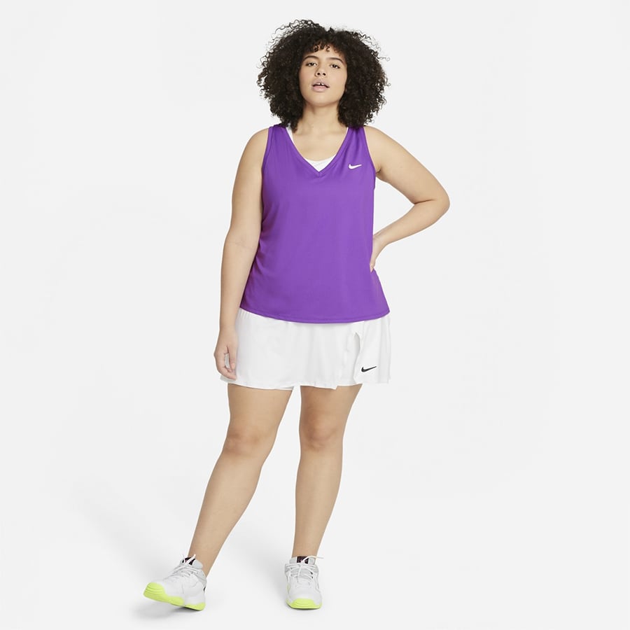NikeCourt Victory Büyük Beden Kadın Tenis Üstü