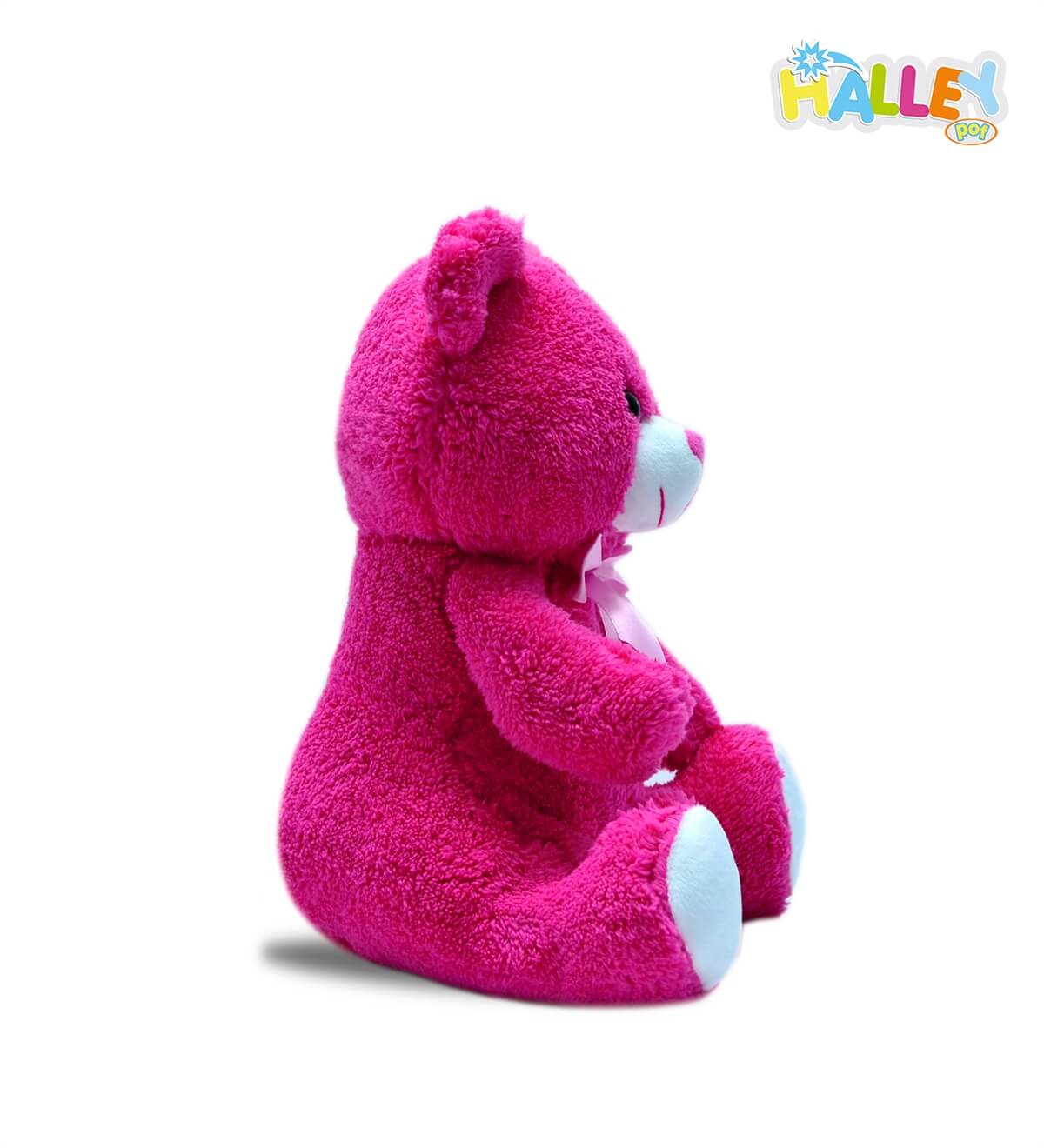 Kurdelalı Peluş Ayı 40 Cm Pembe